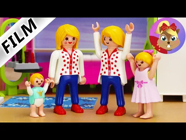 摩比游戏 playmobil小电影 汉娜一个人在家 时装模特 小姨来了?